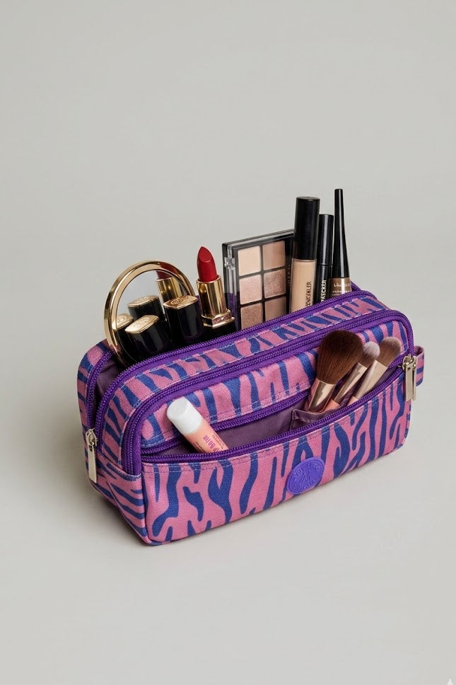 Vibrant Zebra Pouch